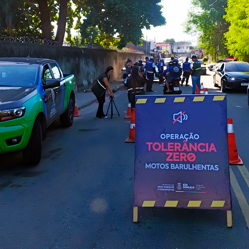 Operação Tolerância Zero contra motos barulhentas chega à Vila Iara