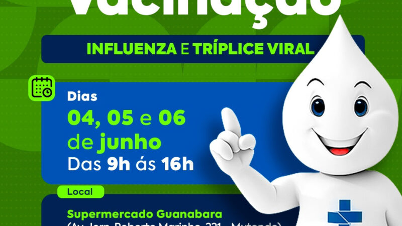 São Gonçalo faz ação itinerante para vacinar população em supermercado