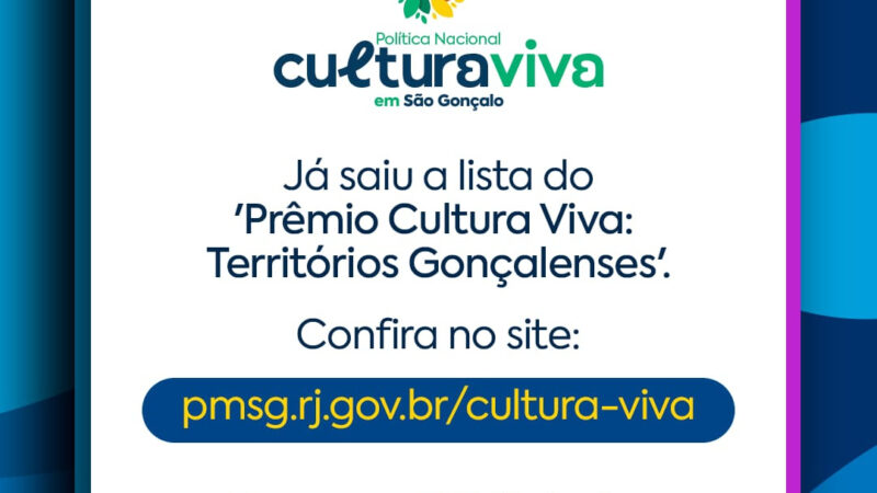 São Gonçalo divulga resultado preliminar do prêmio Cultura Viva