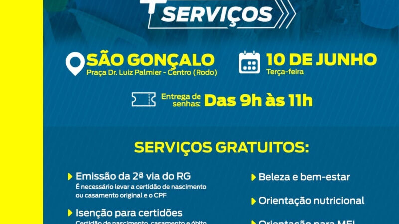 São Gonçalo receberá Programa RJ para Todos na próxima terça-feira (10)