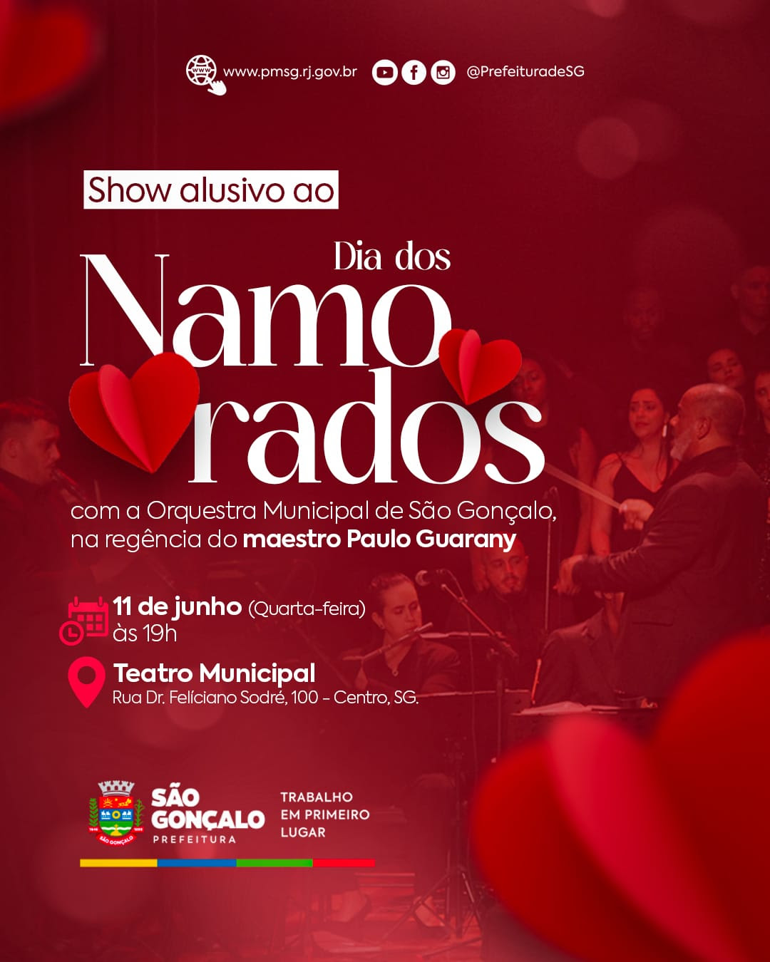 Orquestra Municipal de São Gonçalo faz concerto pelo Dia dos Namorados