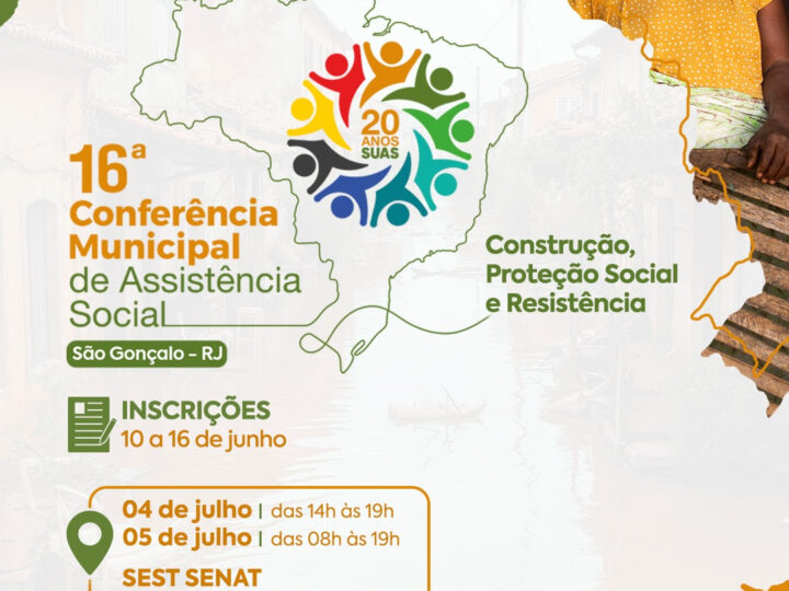 São Gonçalo realiza a 16ª Conferência Municipal de Assistência Social em julho