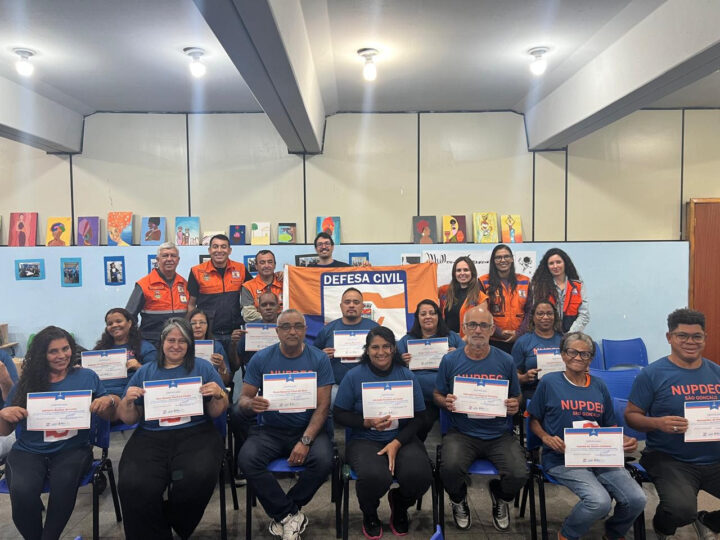 São Gonçalo forma a primeira turma dos Núcleos Comunitários de Proteção e Defesa Civil (NUPDECs)