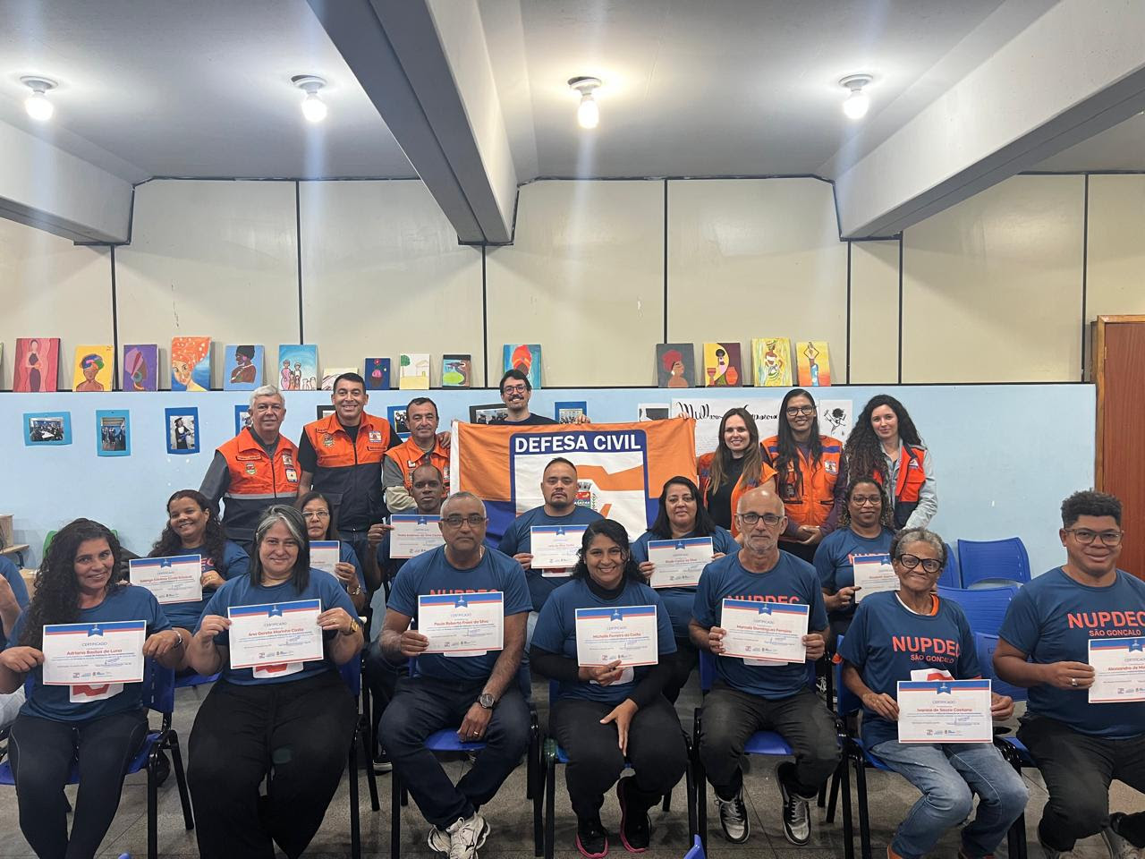 São Gonçalo forma a primeira turma dos Núcleos Comunitários de Proteção e Defesa Civil (NUPDECs)