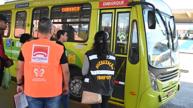 Prefeitura de Niterói intensifica fiscalização em ônibus municipais
