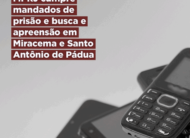  MPRJ cumpre mandados de prisão e busca e apreensão em Miracema e Santo Antônio de Pádua