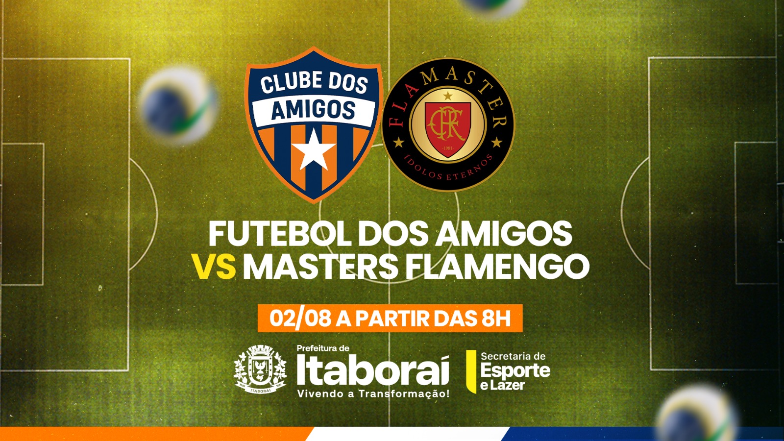 Estádio Alzirão recebe partida entre Clube dos Amigos e Masters do Flamengo neste sábado (02/08)