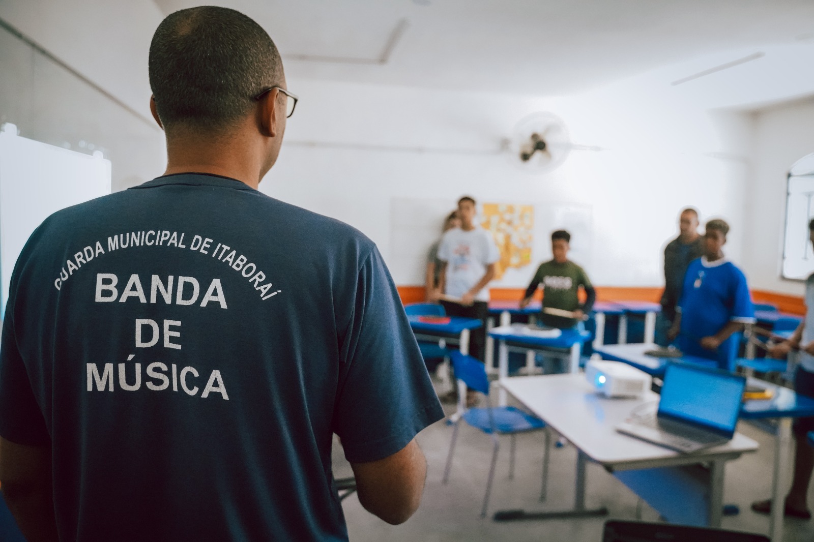 Guarda Municipal promove projeto “Percussão nas Férias” para jovens da rede pública de Itaboraí