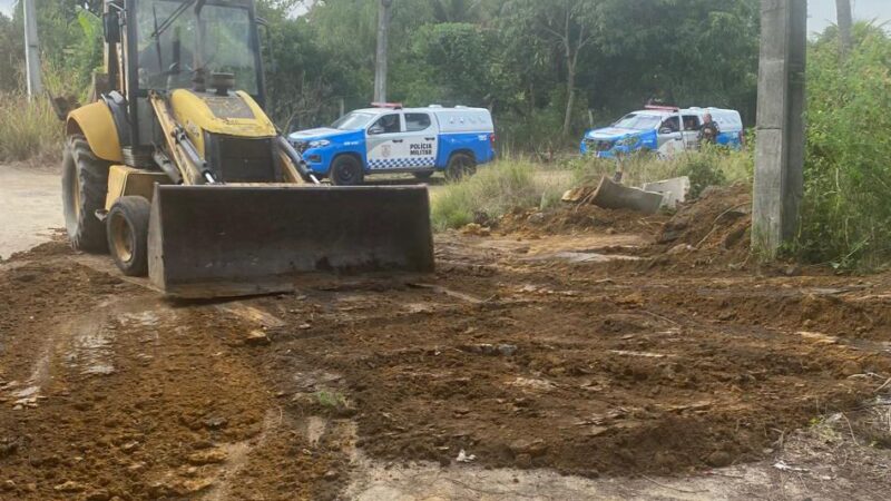 Polícia Militar remove 16 toneladas de barricadas em Guaxindiba, São Gonçalo
