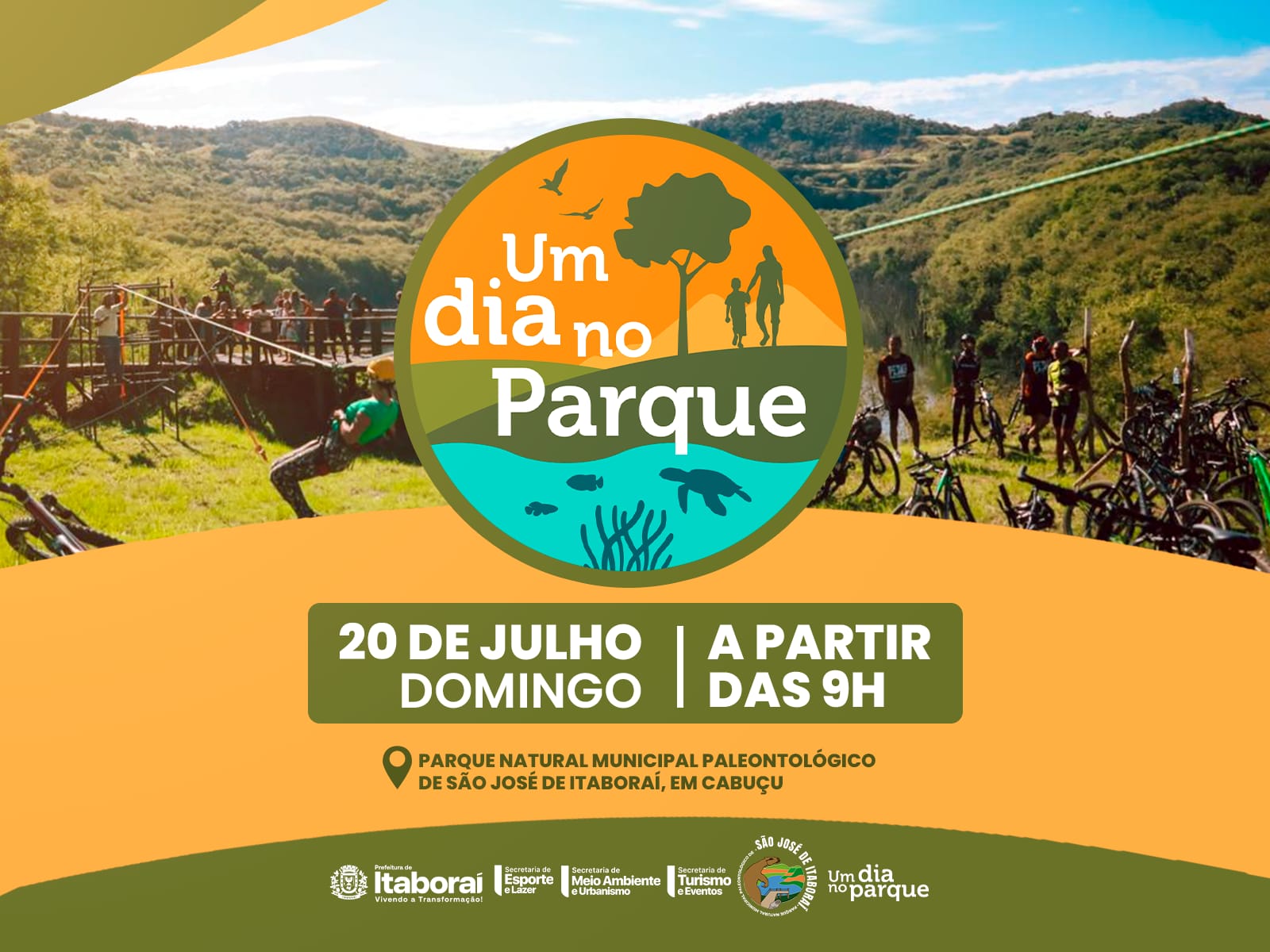 Itaboraí participa da campanha nacional ‘Um Dia no Parque’ com programação especial no Parque Paleontológico
