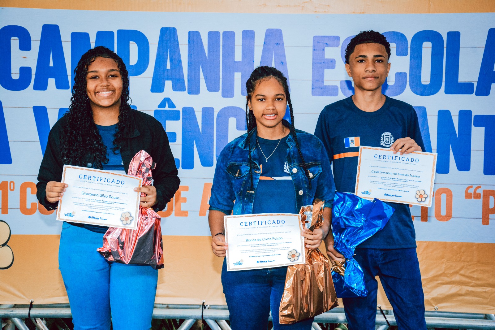 Itaboraí premia estudantes do 1º Concurso de Arte “Paz, Aqui Se Faz!”