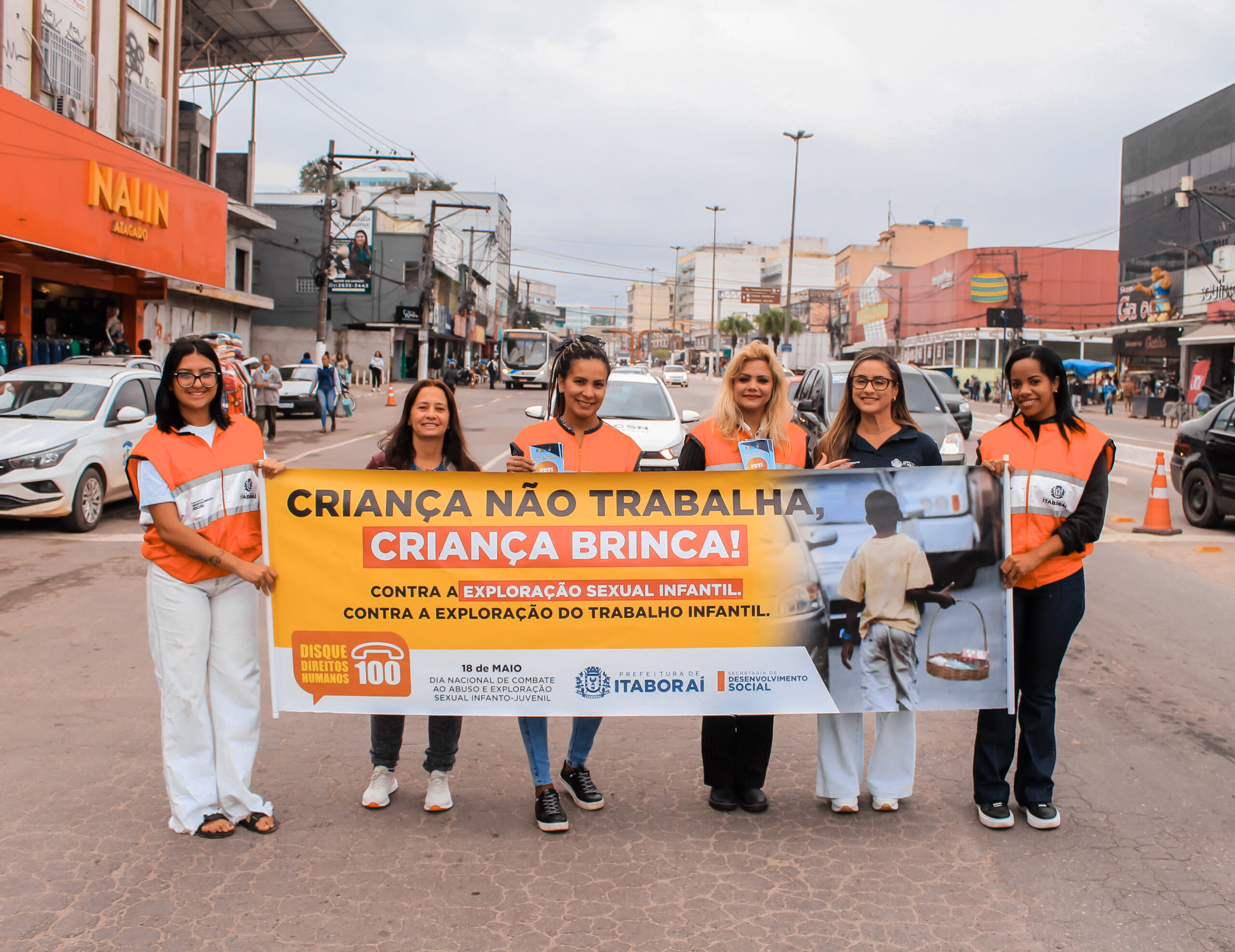 Itaboraí realiza ação de conscientização sobre os riscos do trabalho infantil