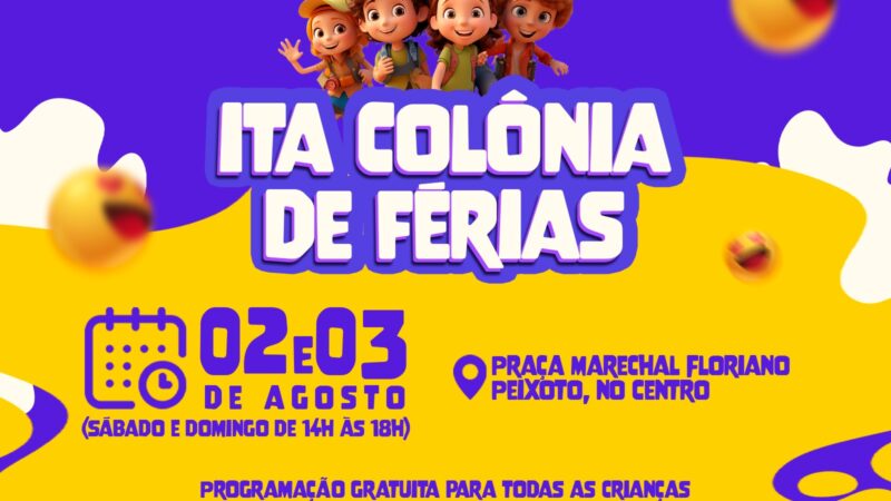 Itaboraí realiza edição especial da Ita Colônia de Férias com atividades gratuitas para as crianças