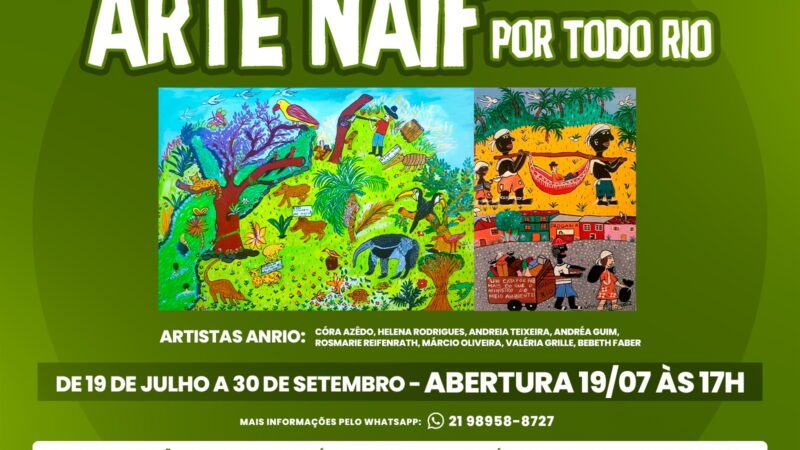 Itaboraí recebe exposição “Arte Naïf por Todo Rio” a partir deste sábado (19/07)