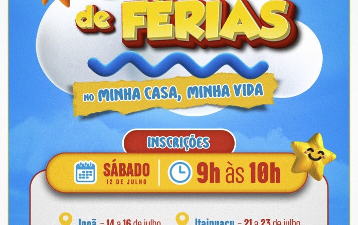 Maricá abre inscrições para Colônia de Férias nos residenciais Minha Casa Minha Vida