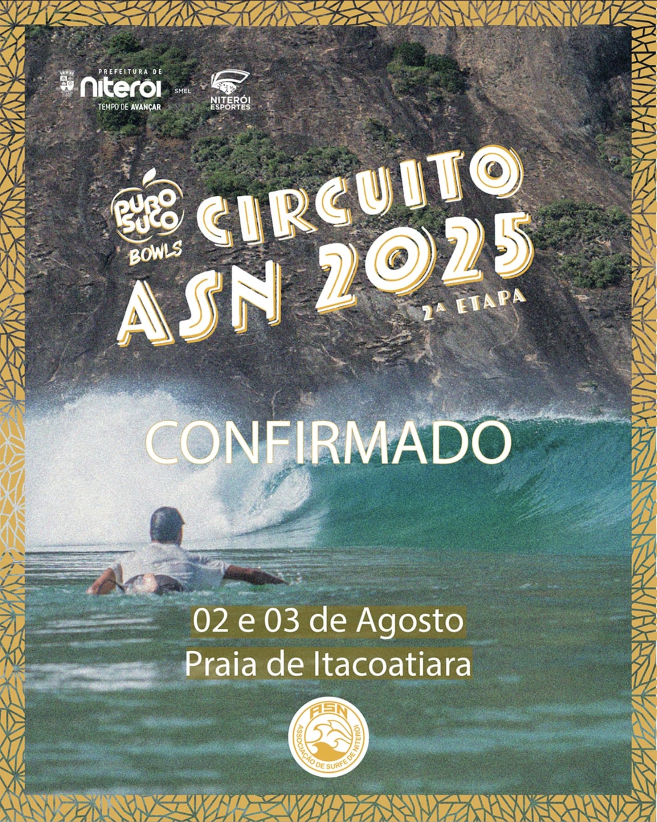 Segunda etapa do Circuito ASN 2025 de surfe agita Itacoatiara neste fim de semana
