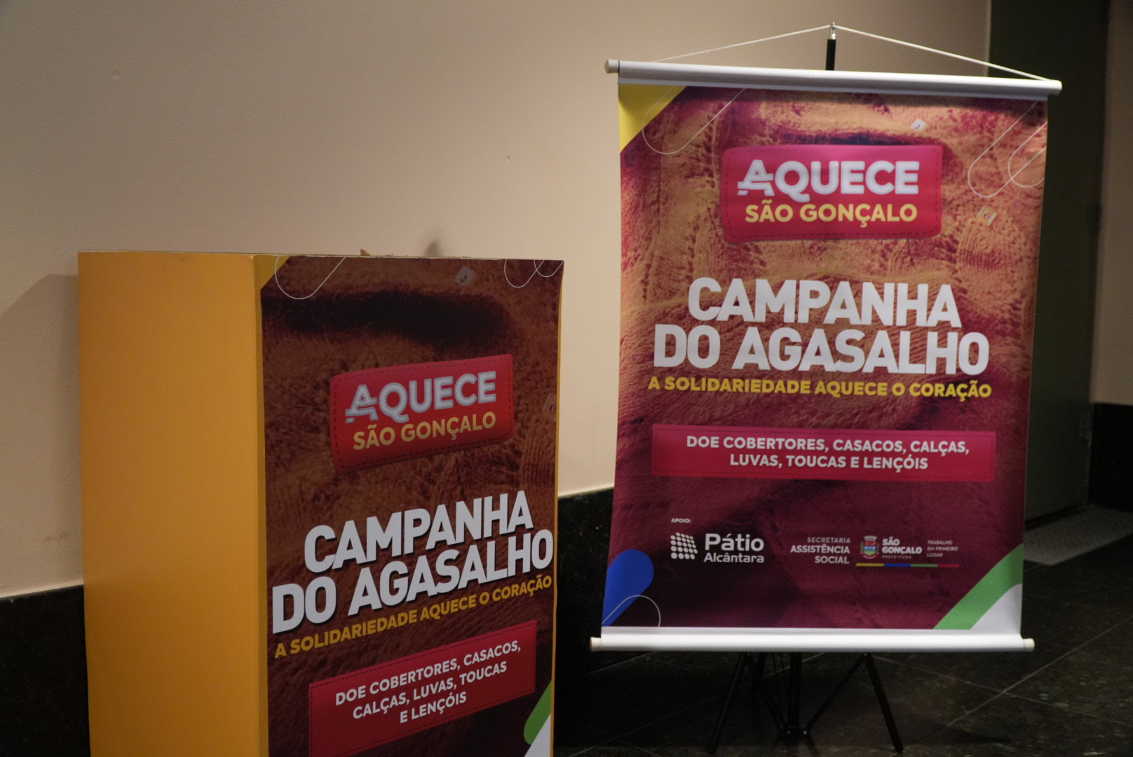 Campanha do Agasalho chega ao Pátio Alcântara