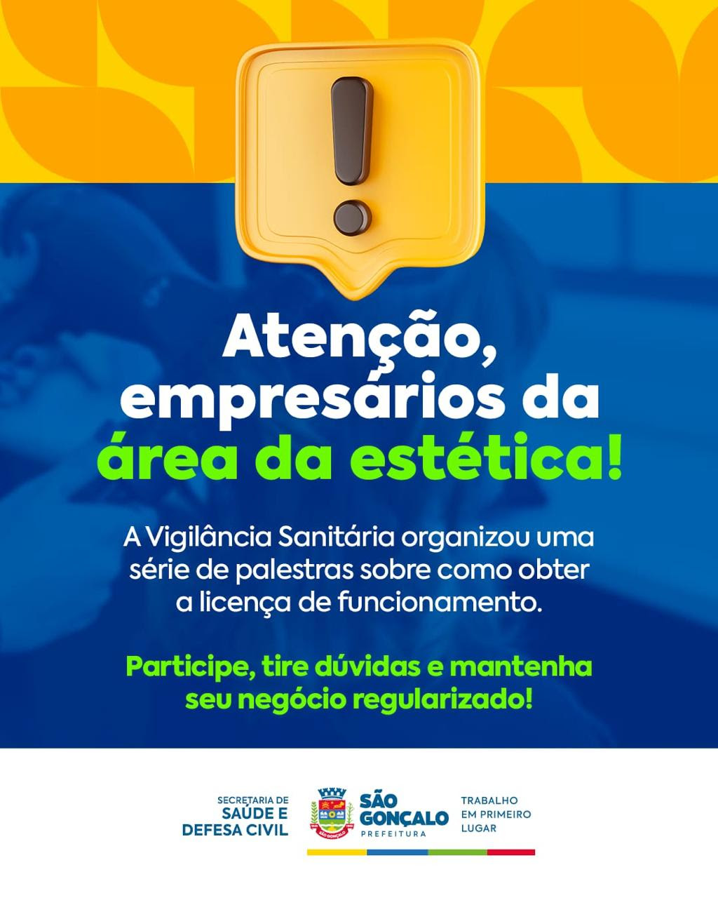 São Gonçalo inscreve para nova capacitação da Vigilância Sanitária no dia 8