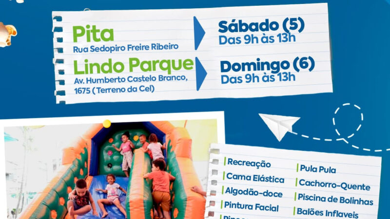 Pita e Lindo Parque vão receber Caravana de Arte e Lazer