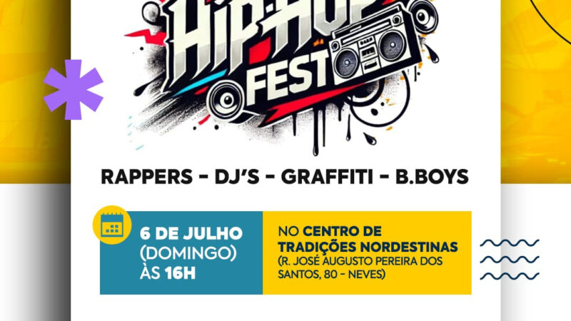 São Gonçalo recebe festival de hip hop no Centro de Tradições Nordestinas neste domingo