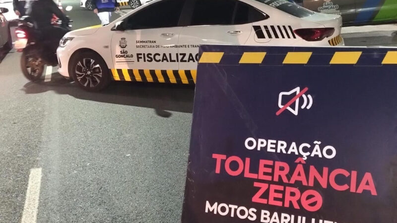Operação Tolerância Zero contra motos barulhentas segue atuando por todo o município
