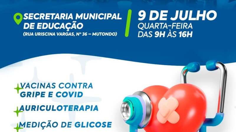 Funasg Mais realizará ação na Secretaria de Educação nesta quarta-feira (9)