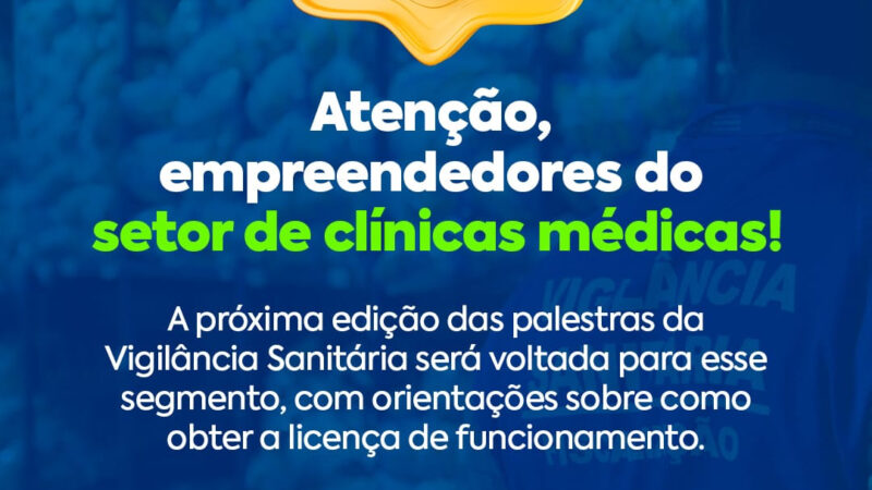 Vigilância Sanitária inscreve para nova capacitação de empresários
