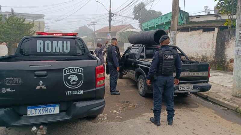 Fragrante da central de monitoramento de São Gonçalo termina em prisão