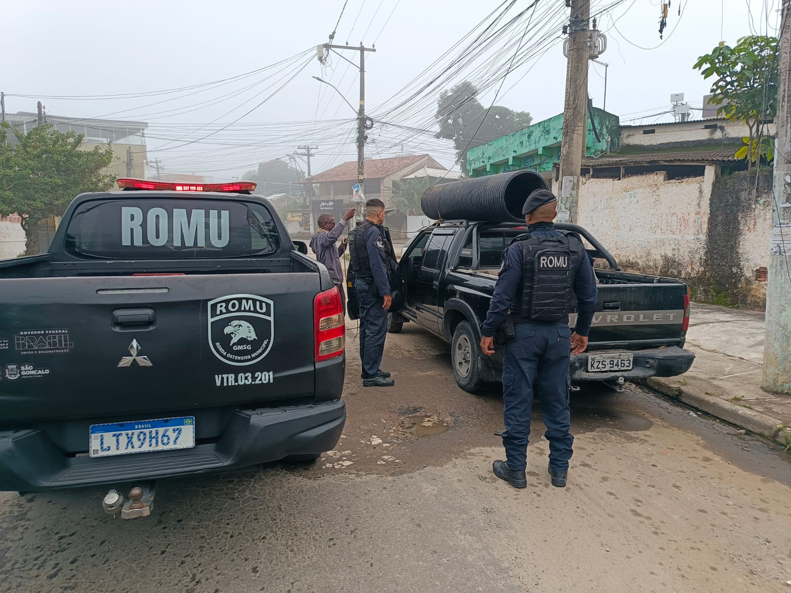 Fragrante da central de monitoramento de São Gonçalo termina em prisão