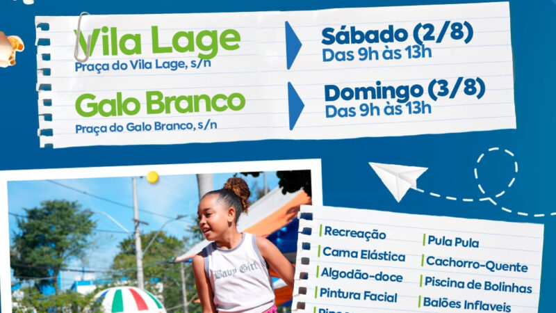 Primeiro fim de semana de agosto terá caravana no Vila Lage e no Galo Branco