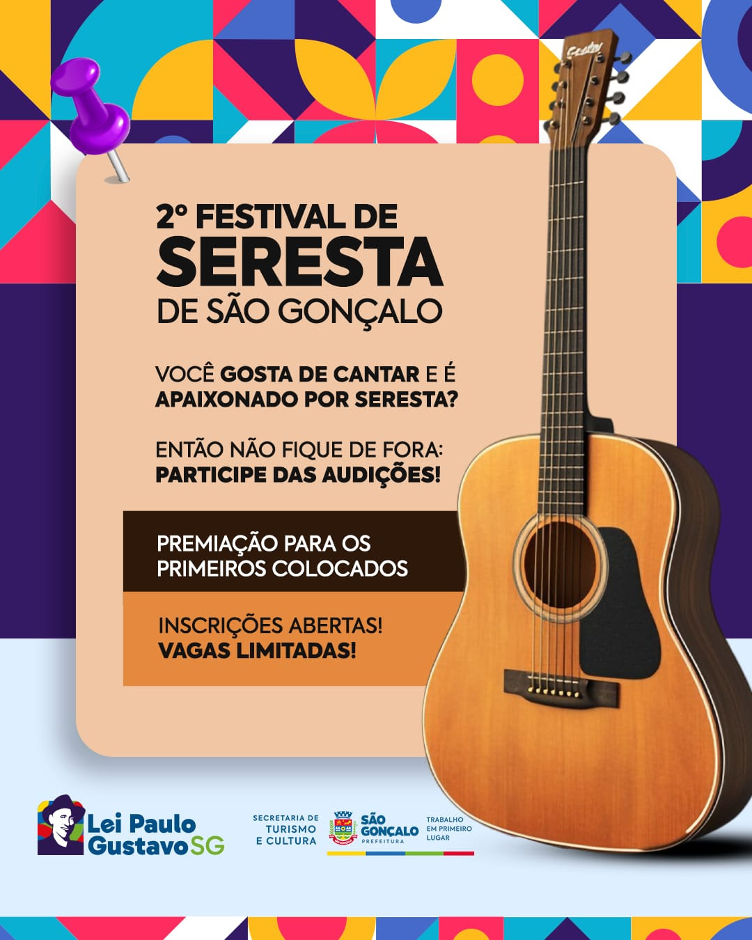 São Gonçalo abre inscrições para 2º Festival de Seresta