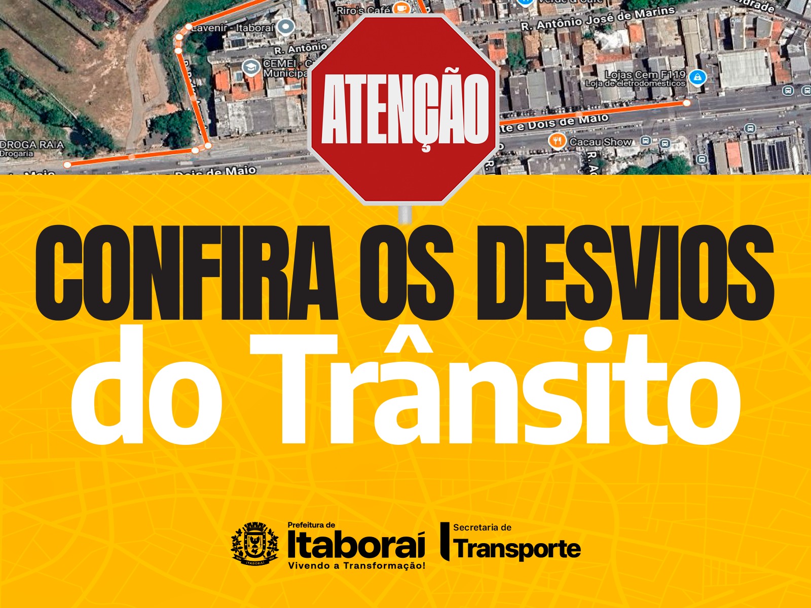 Atenção, motoristas! Confira os desvios e interdições no trânsito de Itaboraí durante o fim de semana