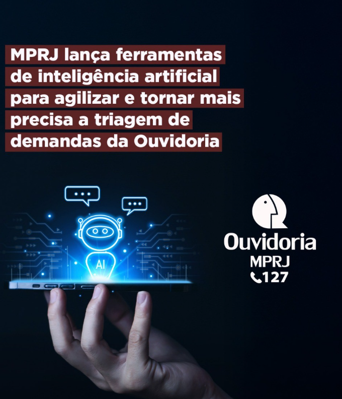 MPRJ lança ferramentas de inteligência artificial para agilizar e tornar mais precisa a triagem de demandas da Ouvidoria