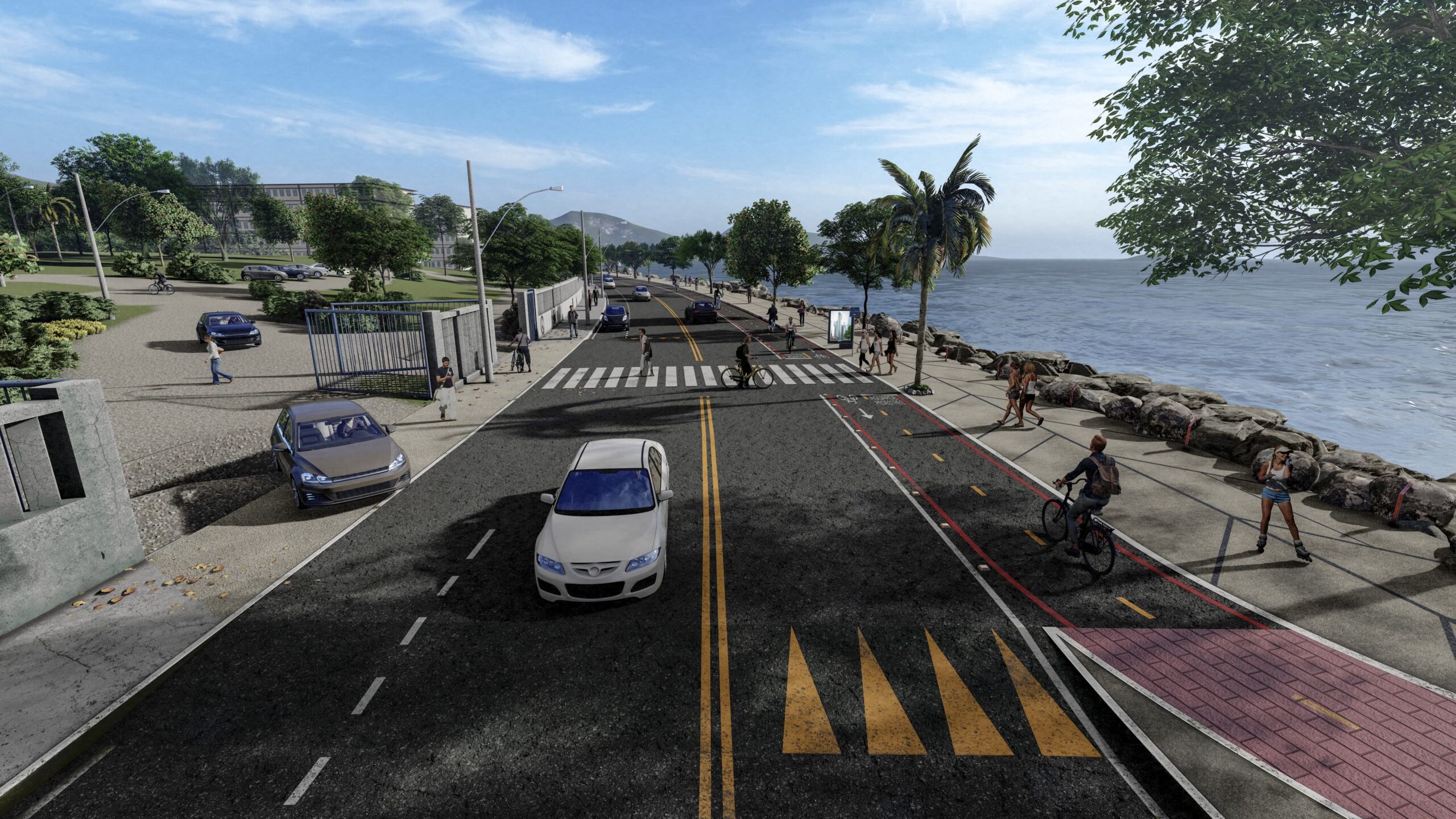 Prefeitura de Niterói inicia obra de nova ciclofaixa na Orla da Boa Viagem e amplia malha cicloviária