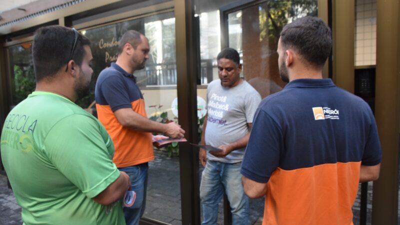 Prefeitura de Niterói conscientiza condomínios para se adequarem ao Código de Limpeza Urbana