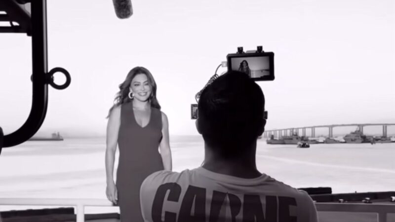 Juliana Paes grava comercial no Caminho Niemeyer e exalta suas raízes em Niterói
