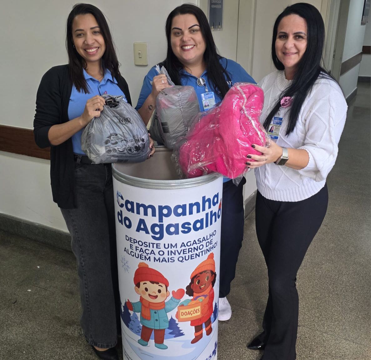 Hospitais e UPA se unem na Campanha do Agasalho 2025 para ajudar quem mais precisa