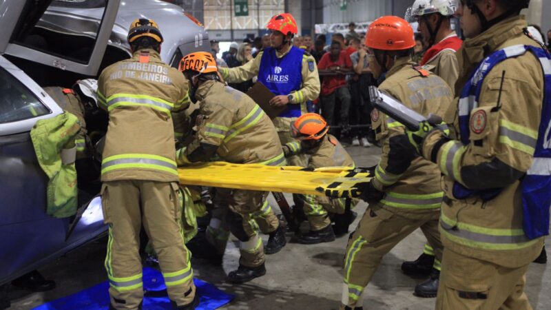 Corpo de Bombeiros do RJ promove Desafio Estadual de Salvamento Veicular e Trauma no Riocentro