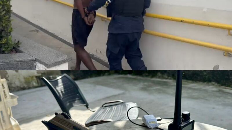 12º BPM prende suspeito armado e apreende pistola no Mutirão, em Maricá