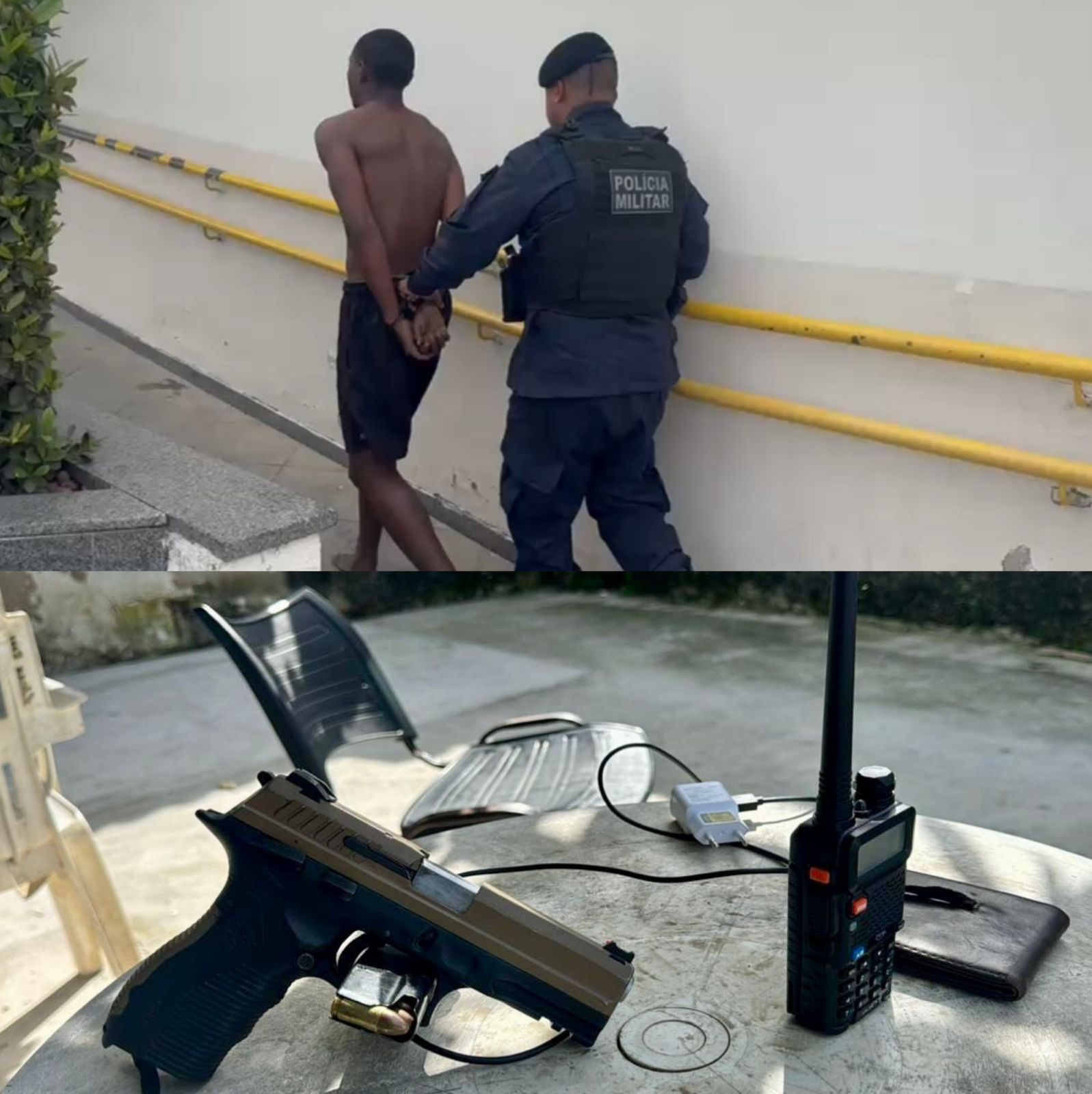 12º BPM prende suspeito armado e apreende pistola no Mutirão, em Maricá