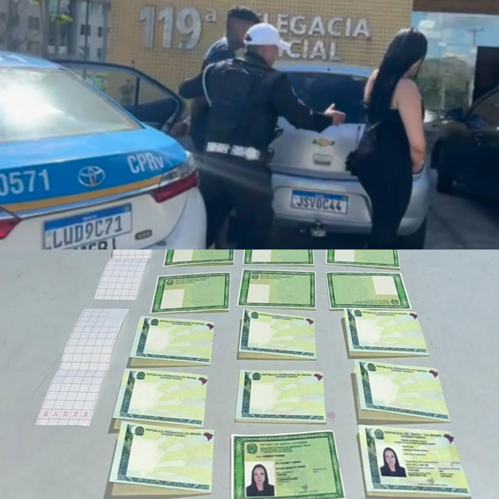 Comando de Policiamento Rodoviário (CPRv) captura casal com documentos falsos na RJ-124; material seria levado para Cabo Frio