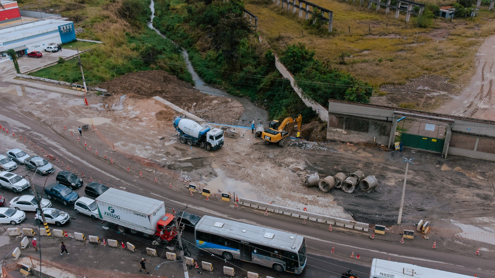 Obras do Lajão avançam e trânsito terá mudanças temporárias nos dias 16 e 17 de agosto na Avenida 22 de Maio