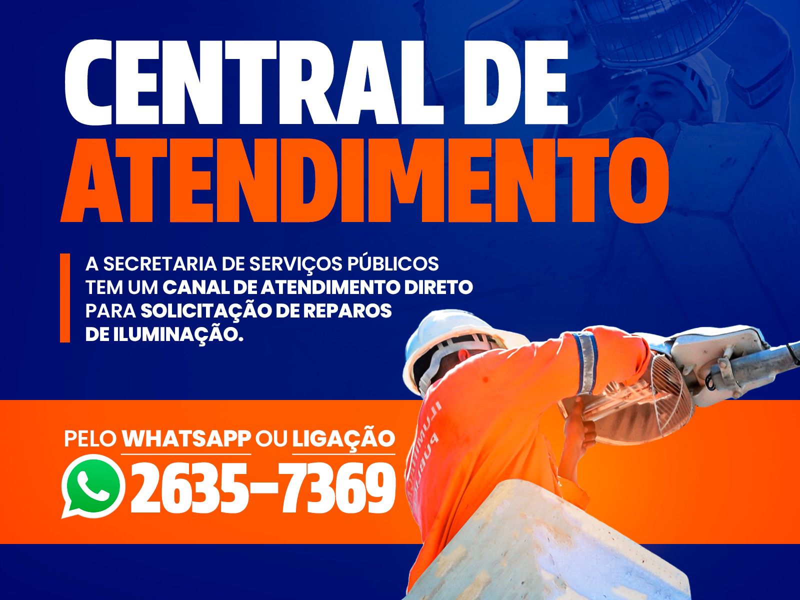 Prefeitura de Itaboraí reforça canal de atendimento para reparos na iluminação pública