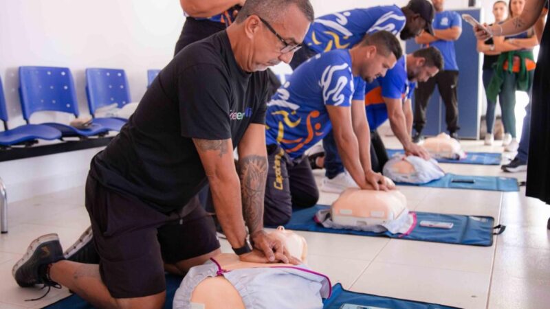 Professores da Secretaria Municipal de Esporte e Lazer de Itaboraí participam de capacitação em Suporte Básico de Vida