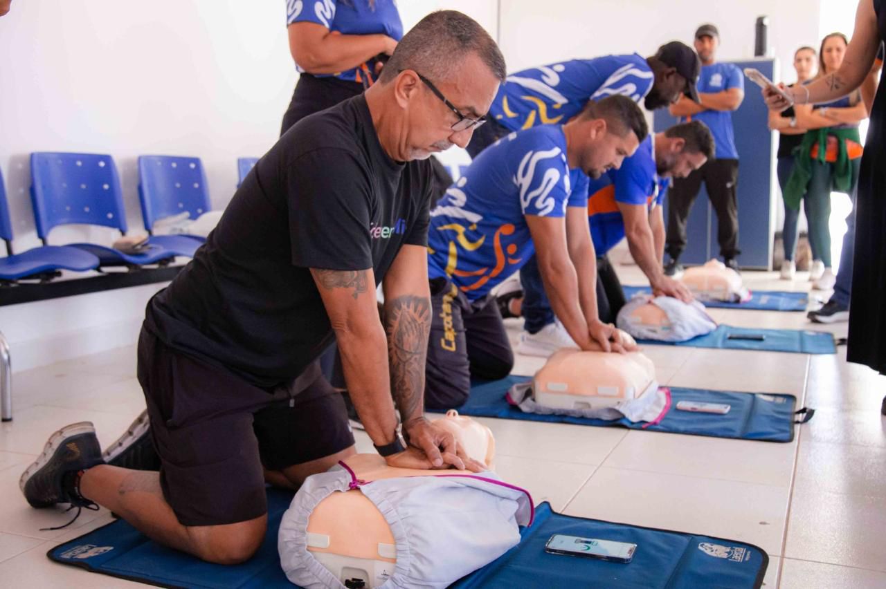 Professores da Secretaria Municipal de Esporte e Lazer de Itaboraí participam de capacitação em Suporte Básico de Vida