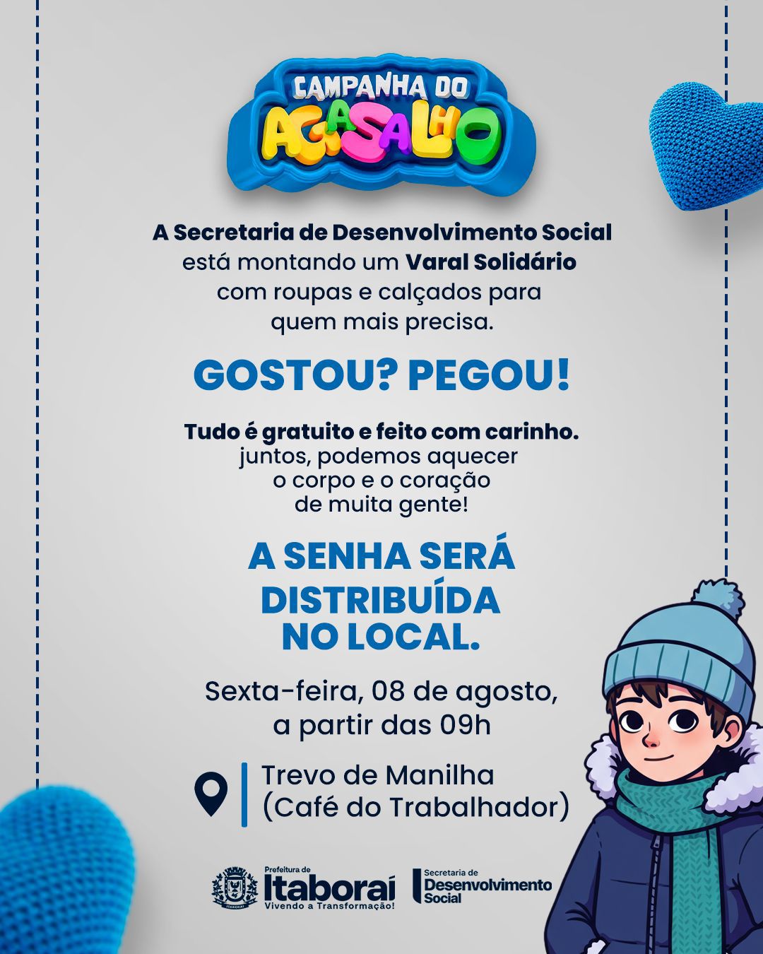 Varal Solidário leva roupas e calçados para quem mais precisa em Manilha