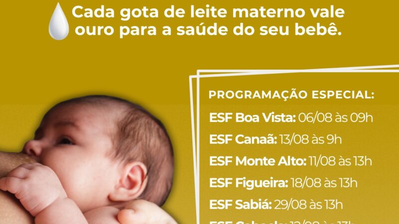 Secretaria de Saúde de Arraial do Cabo promove ações do Agosto Dourado nas unidades de saúde