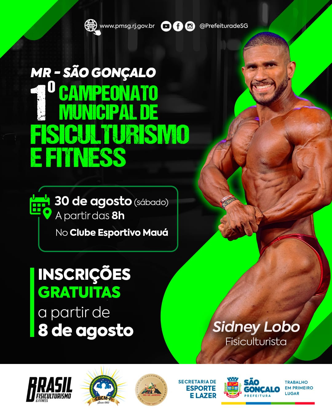 Inscrições abertas para campeonato de fisiculturismo em São Gonçalo