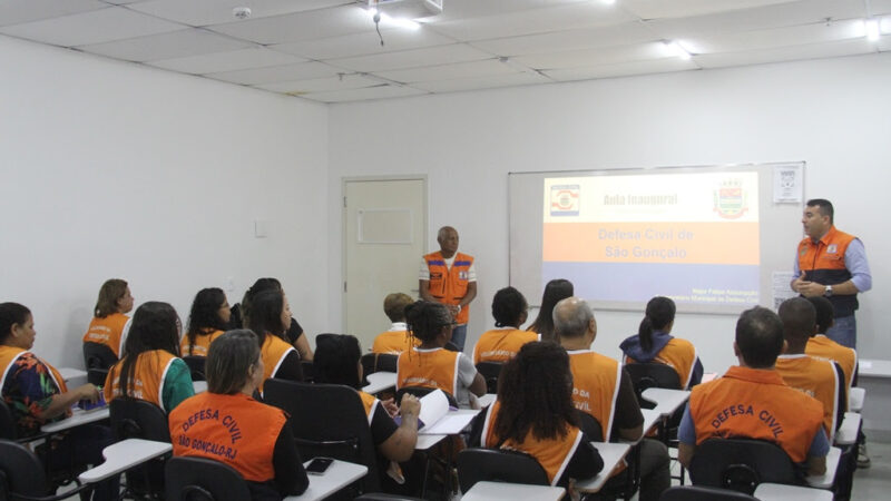 Defesa Civil realiza aula inaugural da nova turma do Curso de Voluntários em São Gonçalo