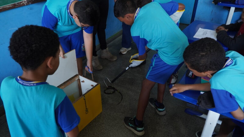 Projeto Meu Ambiente ensina sobre a importância da conservação da natureza para alunos do Ciep 411